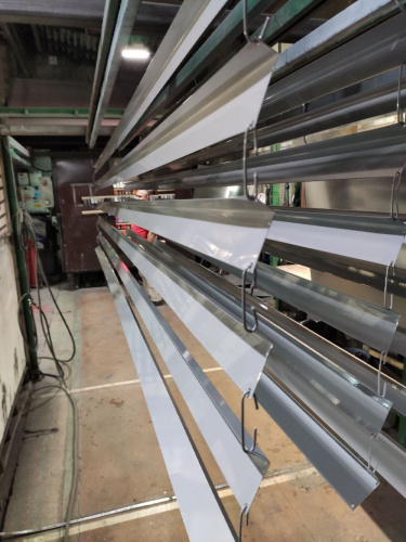 Лобовая планка (RAL 7004) оцинкованная, с порошковым покрытием 0,45 мм фото 2