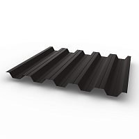 Профнастил НС35 - 0,8 -RAL 8019 оцинкованный, с полимерным покрытием (Полиэстер)