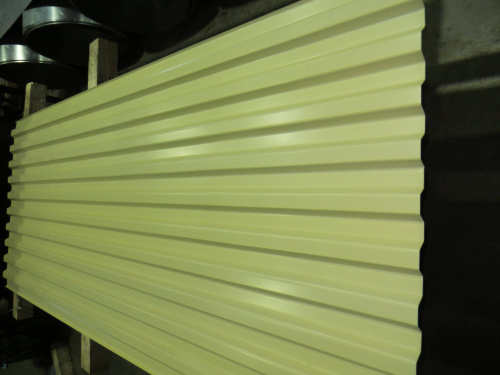 Профнастил оцинкованный с полимерным покрытием полиэстер С21 buildstor 0,35х1051мм RAL 1014 Слоновая кость фото 2