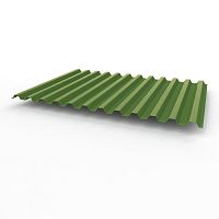 Профнастил оцинкованный с полимерным покрытием полиэстер С21 buildstor 0,35х1051мм RAL 6026 Опаловый зелёный