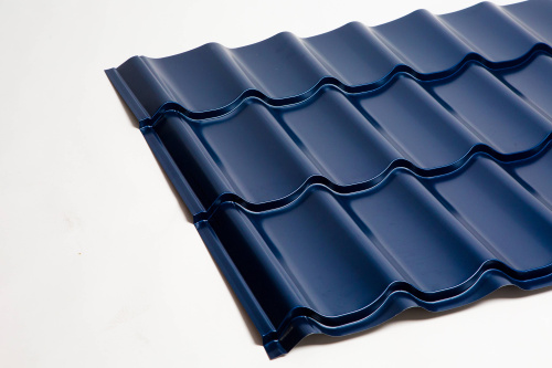 Металлочерепица Монтеррей классик оцинкованная с полимерным покрытием 0.45x1180мм  RAL 5005 фото 9