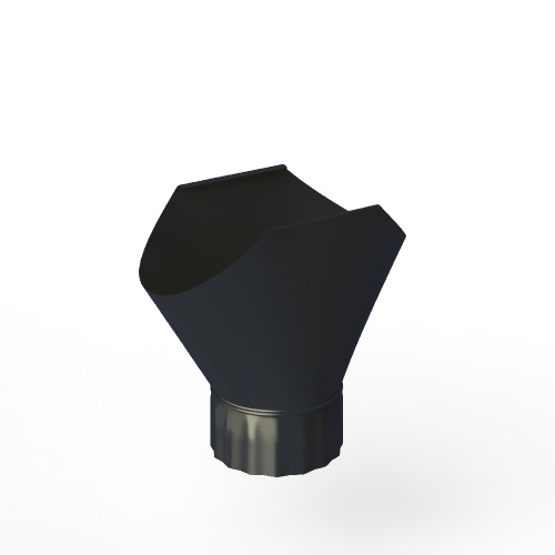 Воронка желоба оцинкованная накладная порошок ф120мм RAL 7021