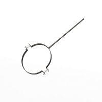 Крепление водосточный трубы сварное оцинкованное порошок ф180х10х250мм RAL 7039