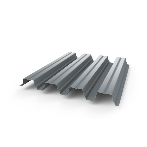 Профнастил Н75 - 0,6 (RAL 7001) с полимерным покрытием (полиэстер)