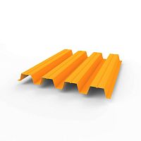 Профнастил оцинкованный с полимерным покрытием полиэстер Н57 buildstor 0,65х801мм RAL 1033 Георгиново-жёлтый