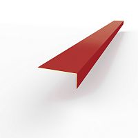 Лобовая планка (RAL 3001) оцинкованная, с порошковым покрытием 0,45 мм
