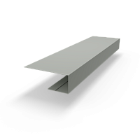 j планка RAL 7038 оцинкованная c порошковым покрытием 0,45мм