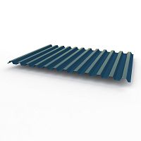 Профнастил оцинкованный с полимерным покрытием полиэстер С21 buildstor 0,35х1051мм RAL 5001 Зелёно-синий