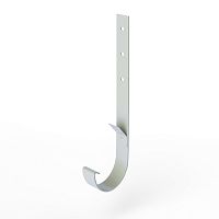 Крепление желоба водосточного короткое c порошковым покрытием ф180x350мм RAL 7035