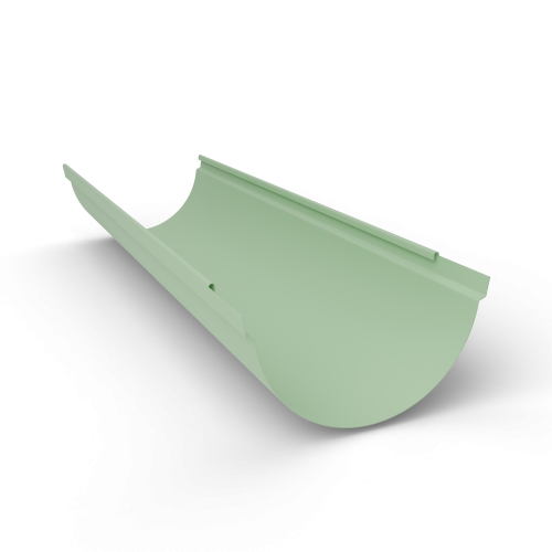 Желоб водосточный оцинкованный порошок ф120х2000мм RAL 6019