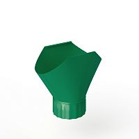 Воронка желоба оцинкованная накладная порошок ф220мм RAL 6032