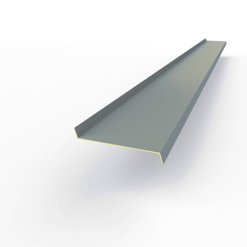 Отлив оконный оцинкованный c порошковым покрытием 0,7мм RAL 6038 Отлив оконный оцинкованный c порошковым покрытием 0,7мм RAL 6038