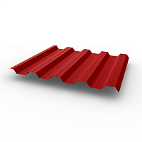 Профнастил НС44 (RAL 3000) 0,7х1047мм оцинкованный, с полимерным покрытием (Полиэстер)