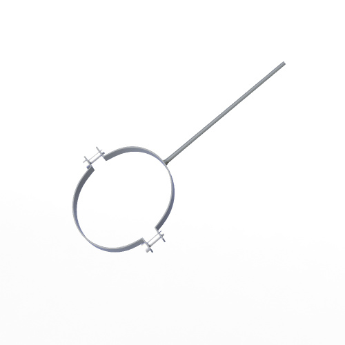 Крепление водосточный трубы сварное оцинкованное порошок ф90х10х250мм RAL 7045