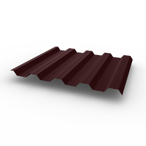 Профнастил НС44 (RAL 3007) 0,4х1047мм оцинкованный, с полимерным покрытием (Полиэстер) Профнастил НС44 (RAL 3007) 0,4х1047мм оцинкованный, с полимерным покрытием (Полиэстер)