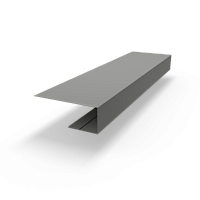 j планка RAL 9007 оцинкованная c порошковым покрытием 0,45мм