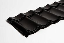 Металлочерепица Монтеррей классик оцинкованная с полимерным покрытием 0.5x1180мм  RAL 9005