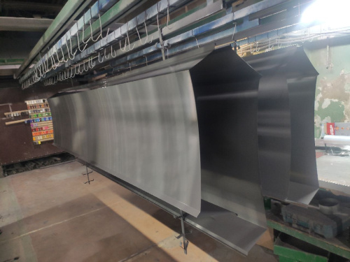 Парапет плоский RAL 7038 полиэстер 1,2 мм фото 2