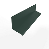 Планка примыкания к стене верхняя для фасада оцинкованная с порошковым покрытием 0,45мм RAL 6005