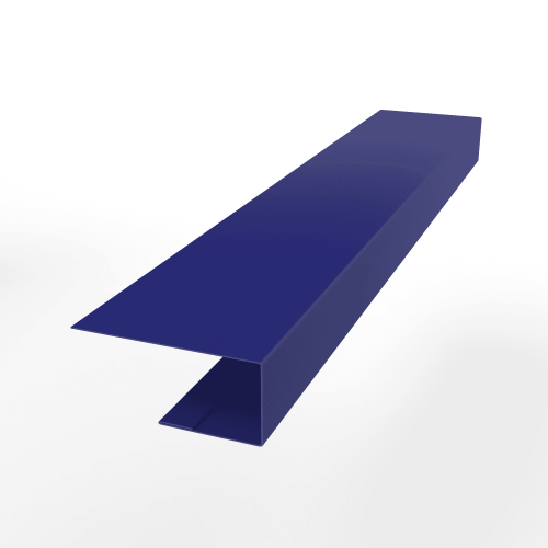 Планка завершающая оцинкованная с порошковым покрытием 0,45мм ширина более 625 мм RAL 5002