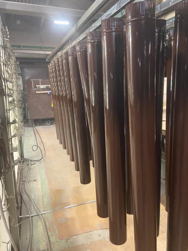 Труба водосточная оцинкованная порошок ф220х1250мм RAL 8016 Труба водосточная оцинкованная порошок ф220х1250мм RAL 8016