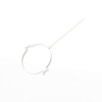 Крепление водосточный трубы сварное оцинкованное порошок ф120х10х250мм RAL 9016