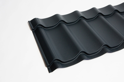 Металлочерепица Монтеррей классик оцинкованная с полимерным покрытием 0.4x1180мм  RAL 7004 фото 5