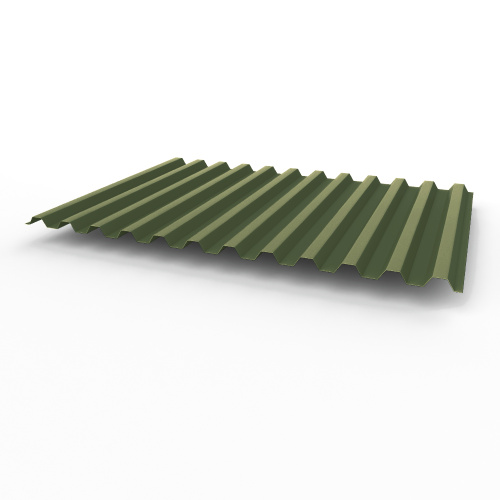 Профнастил оцинкованный с полимерным покрытием полиэстер С21 buildstor 0,7х1051мм RAL 6003 Оливково-зелёный Профнастил оцинкованный с полимерным покрытием полиэстер С21 buildstor 0,7х1051мм RAL 6003 Оливково-зелёный