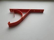 Крепление желоба водосточного короткое c порошковым покрытием ф120x350мм RAL 3020