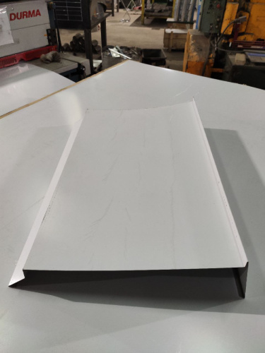 Парапет плоский RAL 9003 полиэстер 0,7 мм фото 4