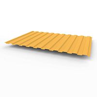 Профнастил оцинкованный с полимерным покрытием полиэстер С8 buildstor 0,55х1180мм RAL 1017 Шафраново-жёлтый
