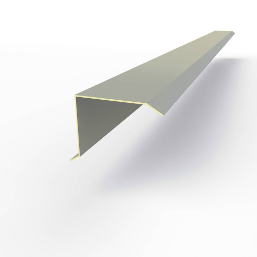 Планка ветровая фронтонная оцинкованная c полимерным покрытием 0,45мм RAL 7004