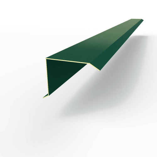 Планка ветровая фронтонная оцинкованная c полимерным покрытием 0,45мм RAL 6005